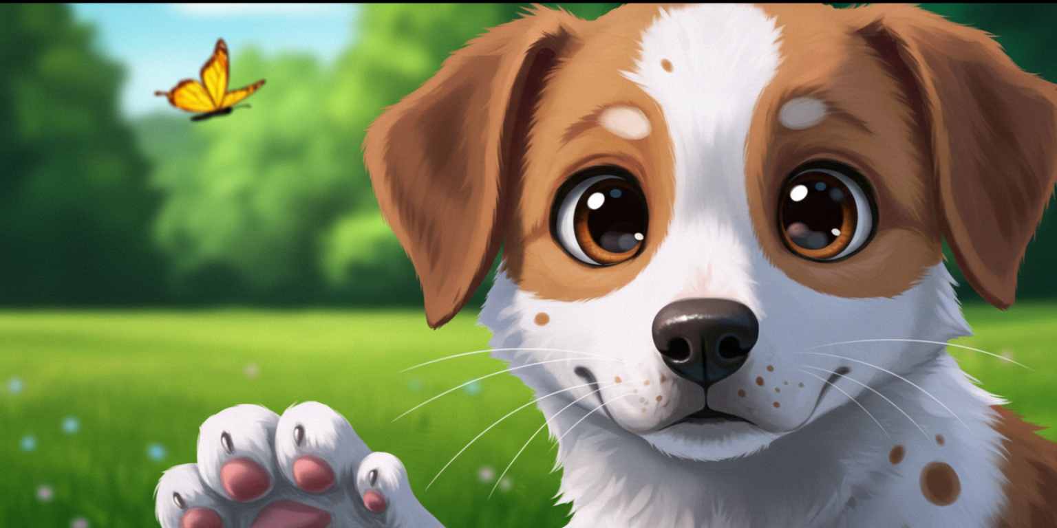 A pet portrait animation ending on a sharp nose and eyes