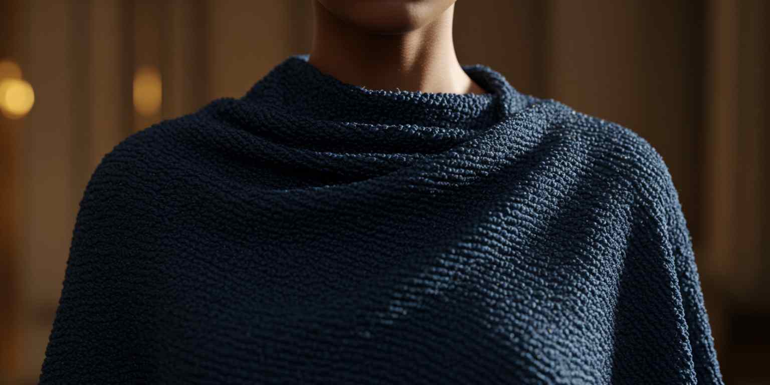 Close fabric detail animating to a mid shot on model