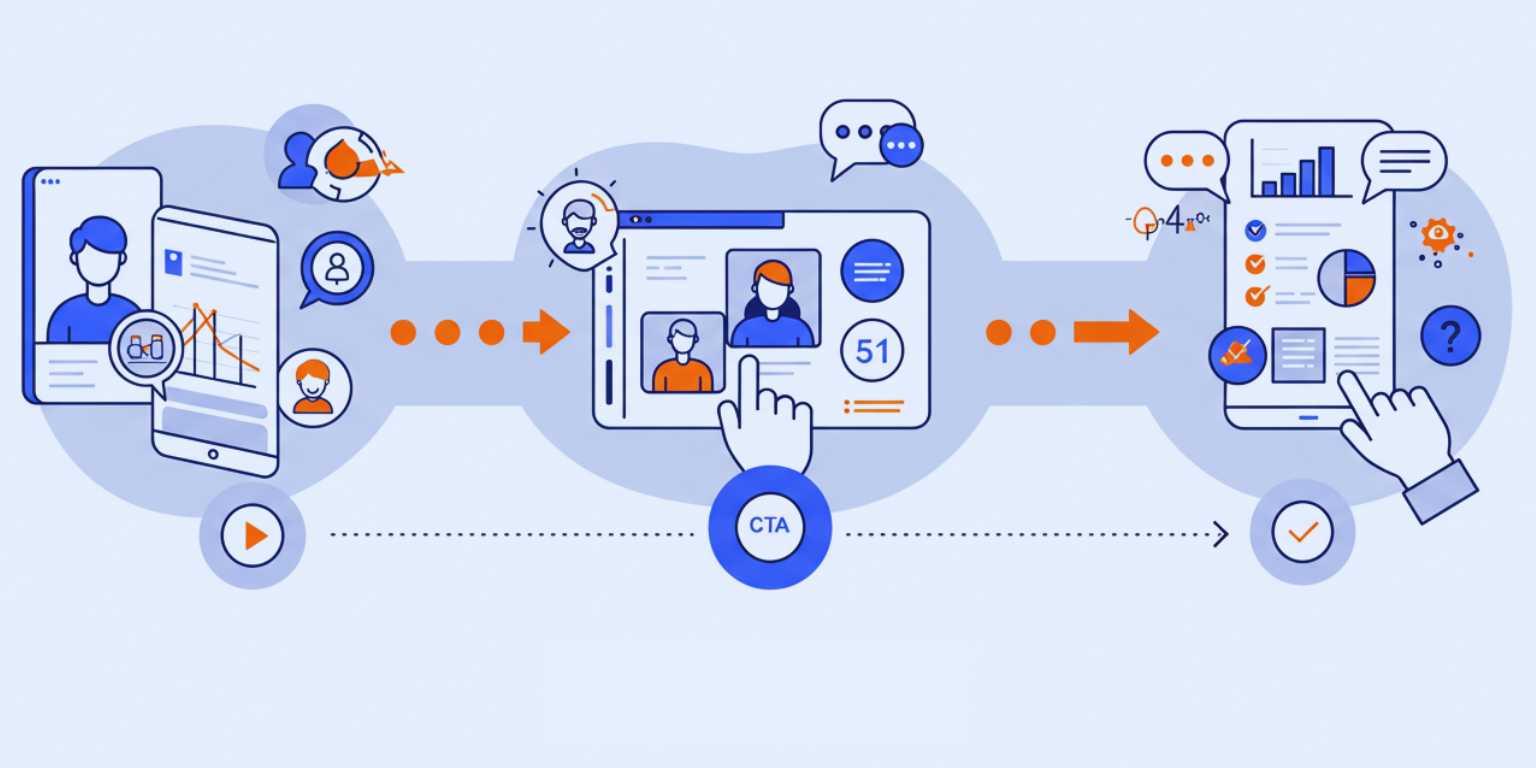Email hero showing a subtle product loop with a clear CTA button