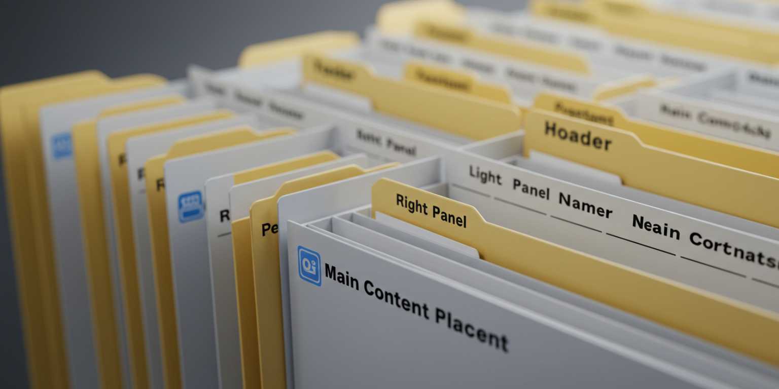 Folder structure screenshot showing organized output by placement