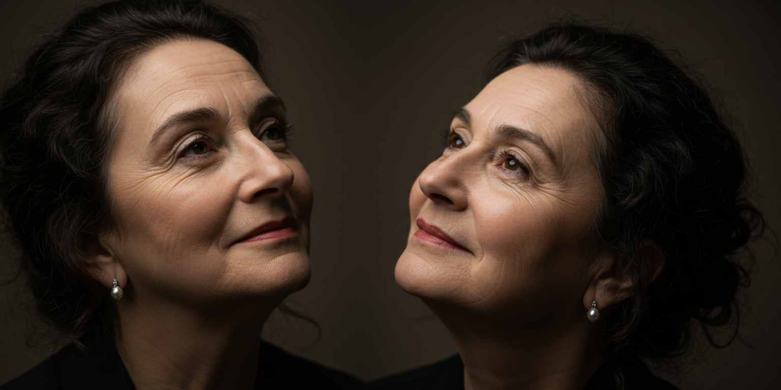 Portrait sequence showing a tilt to eyes with soft background