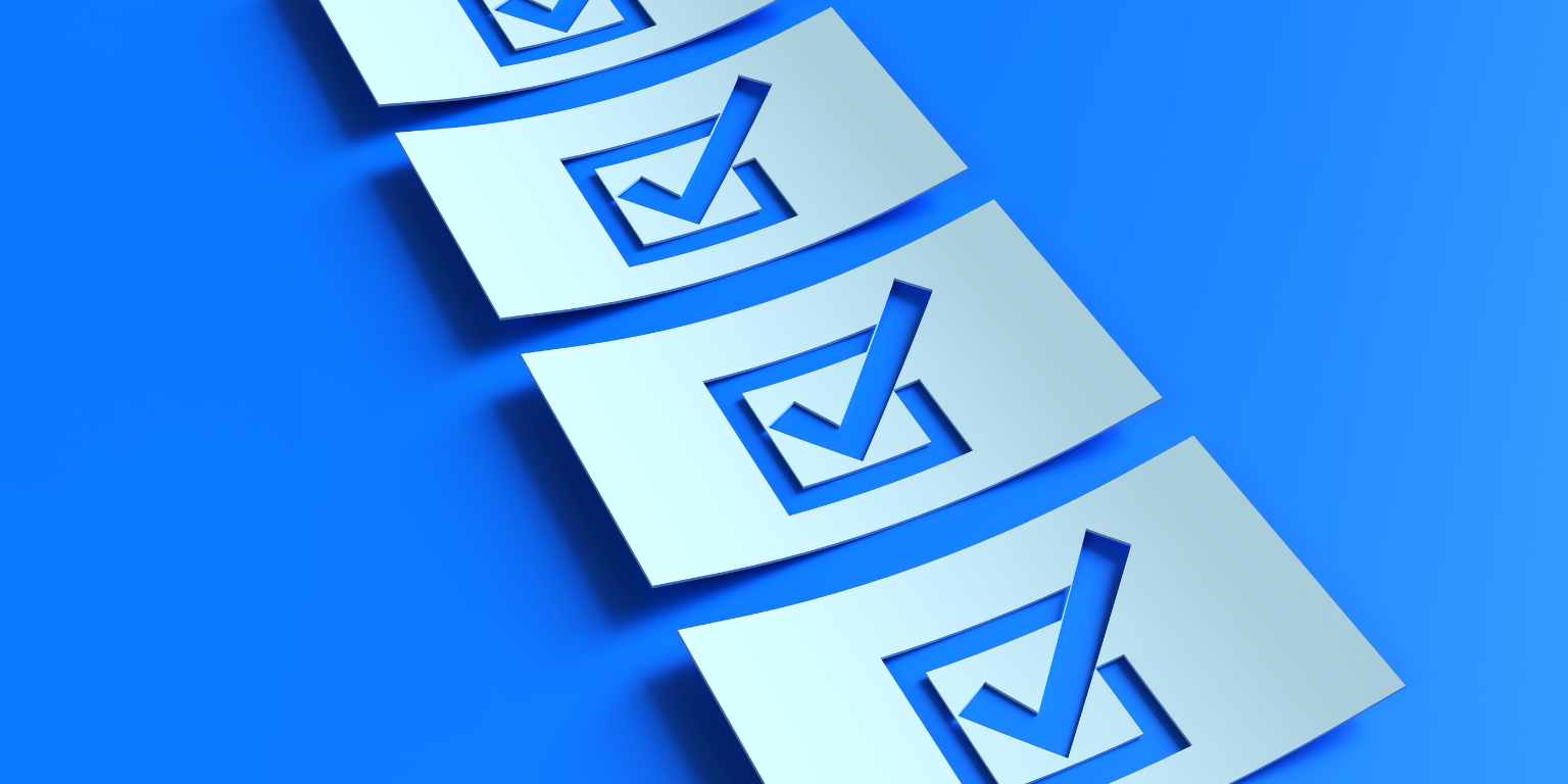 QA checklist screenshot or graphic with simple tick marks