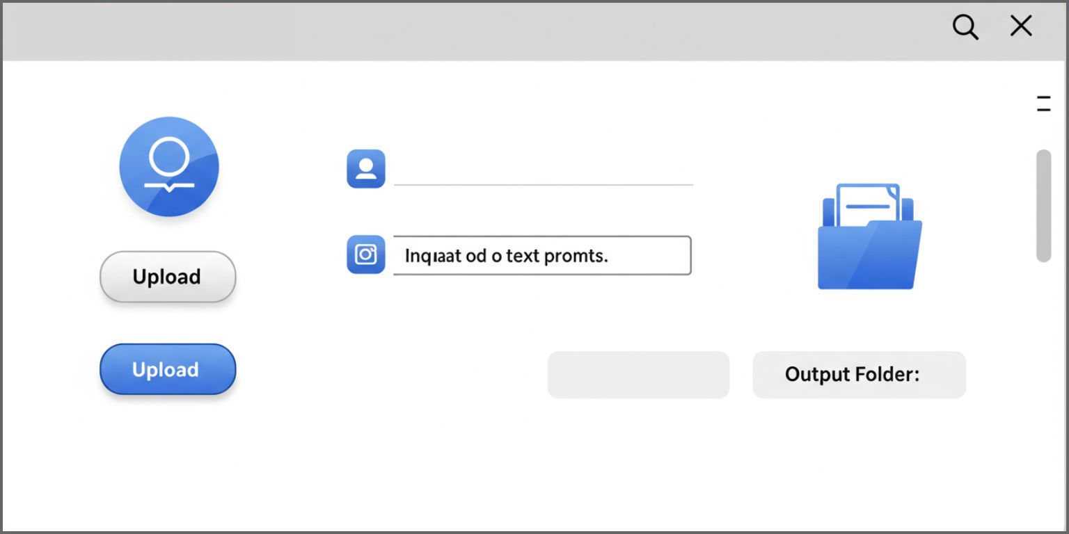 UI with upload-prompt-and-progress-bar-next-to-a-tidy-output-folder